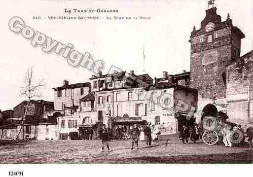 Ville de VERDUNSURGARONNE, carte postale ancienne