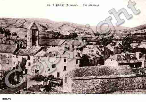 Ville de VIMENET, carte postale ancienne