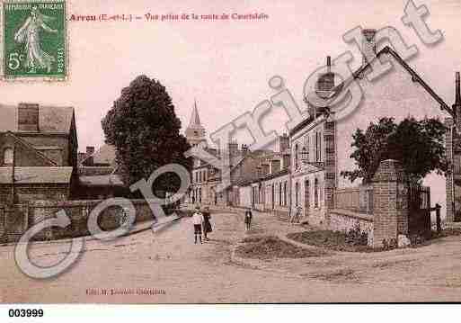 Ville de ARROU, carte postale ancienne