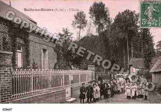 Ville de BAILLYENRIVIERE, carte postale ancienne