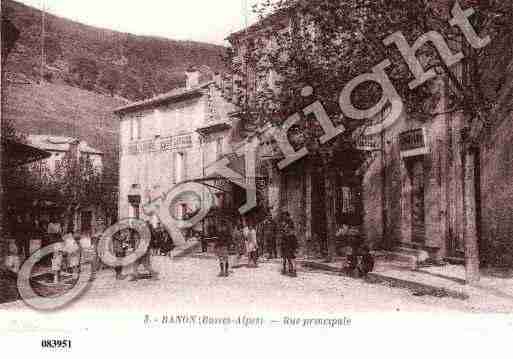 Ville de BANON, carte postale ancienne