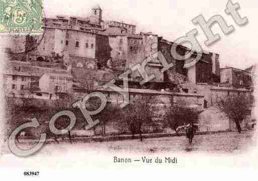 Ville de BANON, carte postale ancienne