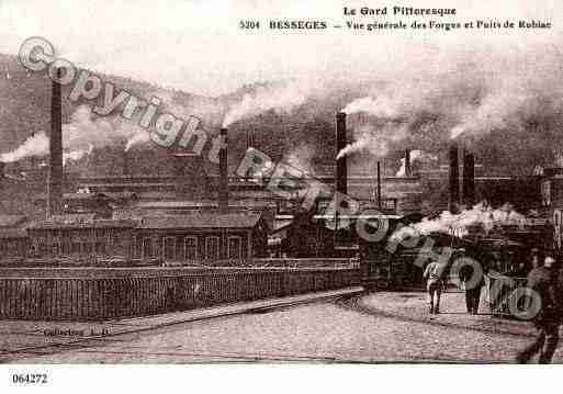 Ville de BESSEGES, carte postale ancienne Ville de BESSEGES, carte postale ancienne