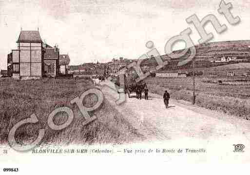 Ville de BLONVILLESURMER, carte postale ancienne