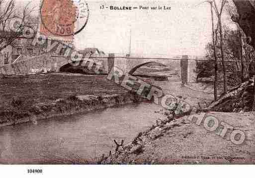 Ville de BOLLENE, carte postale ancienne