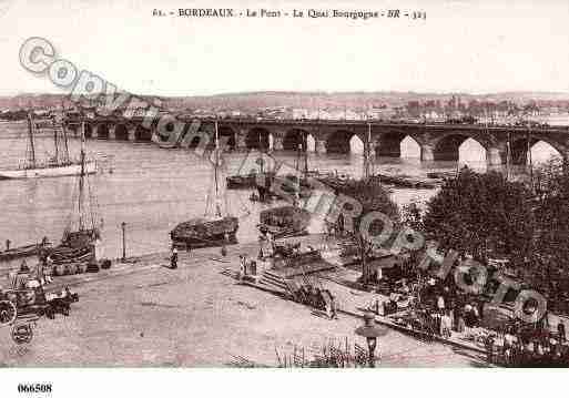 Ville de BORDEAUX, carte postale ancienne