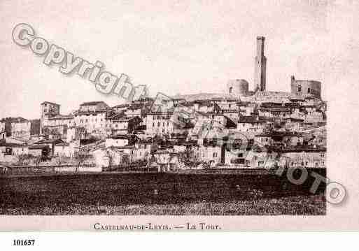 Ville de CASTELNAUDELEVIS, carte postale ancienne