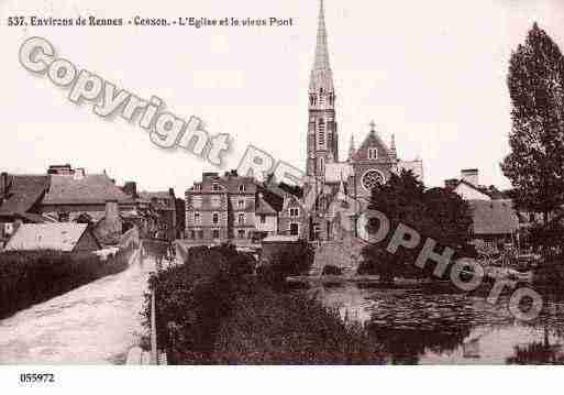 Ville de CESSONSEVIGNE, carte postale ancienne