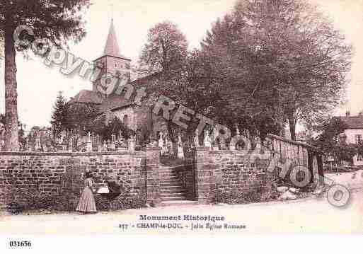 Ville de CHAMPLEDUC, carte postale ancienne