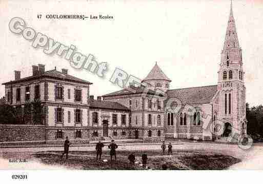 Ville de COULOMMIERS, carte postale ancienne