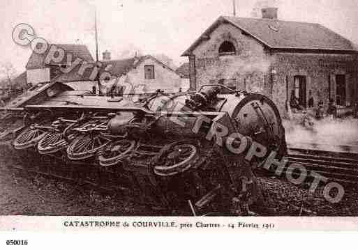 Ville de COURVILLESUREURE, carte postale ancienne Ville de COURVILLESUREURE, carte postale ancienne