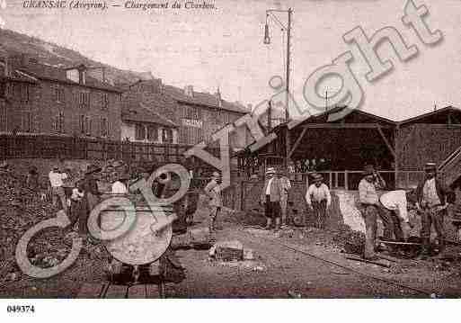Ville de CRANSAC, carte postale ancienne Ville de CRANSAC, carte postale ancienne