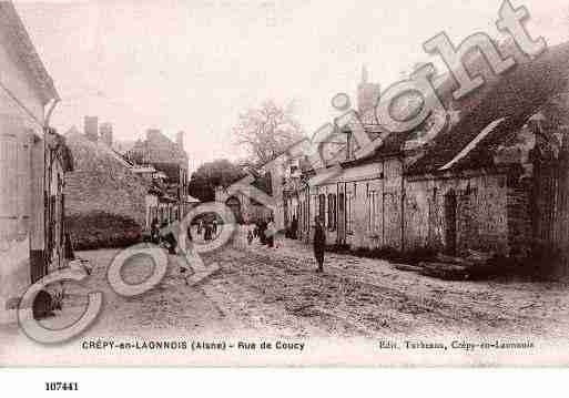 Ville de CREPY, carte postale ancienne