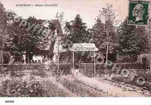 Ville de DAMPMART, carte postale ancienne