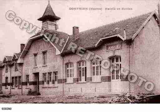 Ville de DONTRIEN, carte postale ancienne