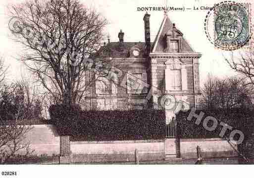 Ville de DONTRIEN, carte postale ancienne