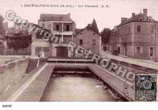 Ville de DOUELAFONTAINE, carte postale ancienne