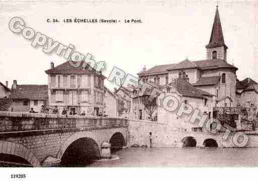 Ville de ECHELLES(LES), carte postale ancienne