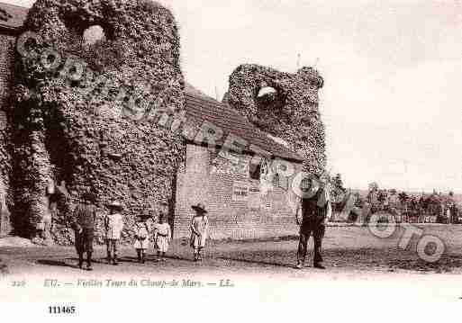 Ville de EU, carte postale ancienne