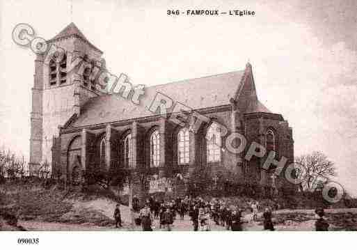 Ville de FAMPOUX, carte postale ancienne