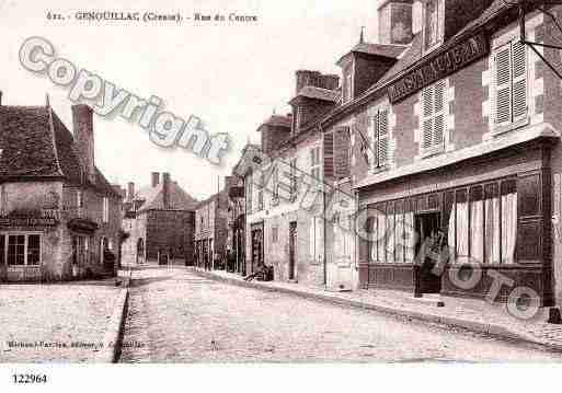 Ville de GENOUILLAC, carte postale ancienne