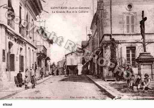 Ville de GONTAUDDENOGARET, carte postale ancienne