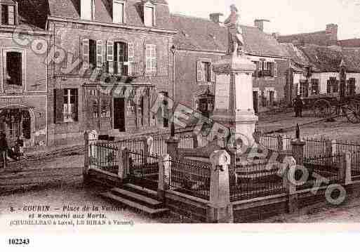 Ville de GOURIN, carte postale ancienne