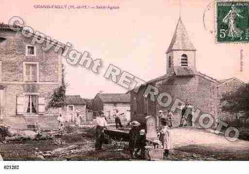 Ville de GRANDFAILLY, carte postale ancienne