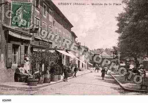 Ville de GRIGNY, carte postale ancienne