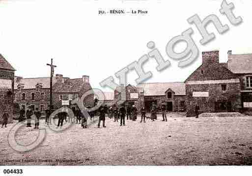 Ville de HENON, carte postale ancienne