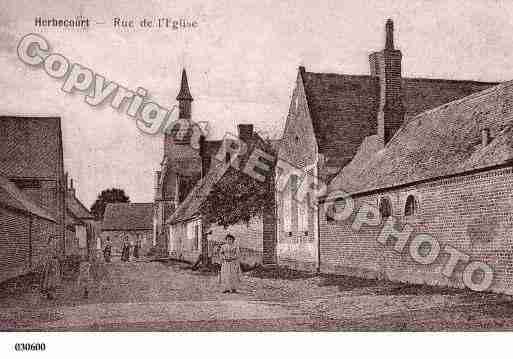 Ville de HERBECOURT, carte postale ancienne