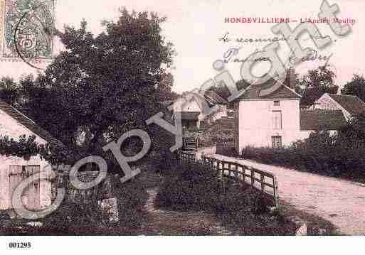 Ville de HONDEVILLIERS, carte postale ancienne