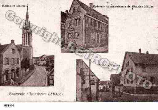 Ville de IMBSHEIM, carte postale ancienne