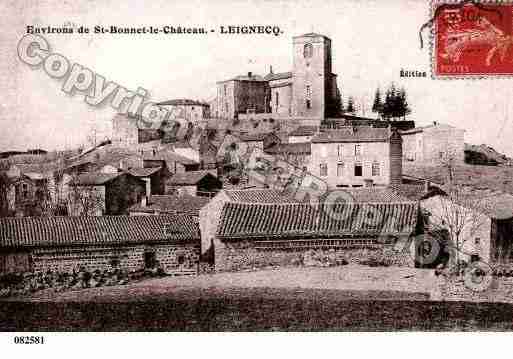 Ville de LEIGNECQ, carte postale ancienne