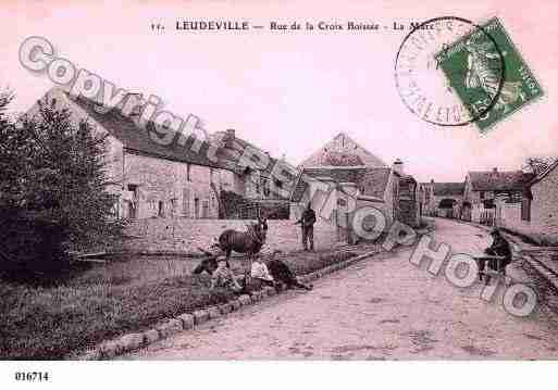 Ville de LEUDEVILLE, carte postale ancienne