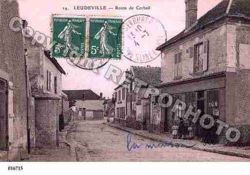 Ville de LEUDEVILLE, carte postale ancienne