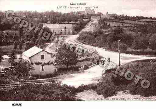 Ville de LOYAT, carte postale ancienne