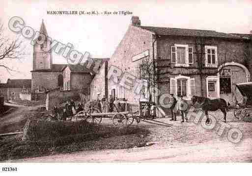 Ville de MANONVILLER, carte postale ancienne