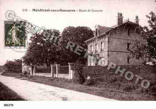 Ville de MENETREOLSOUSSANCERRE, carte postale ancienne Ville de MENETREOLSOUSSANCERRE, carte postale ancienne