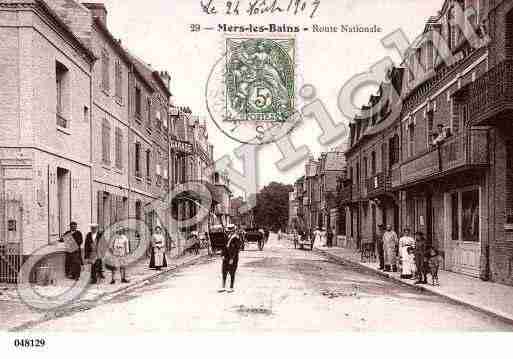 Ville de MERSLESBAINS, carte postale ancienne