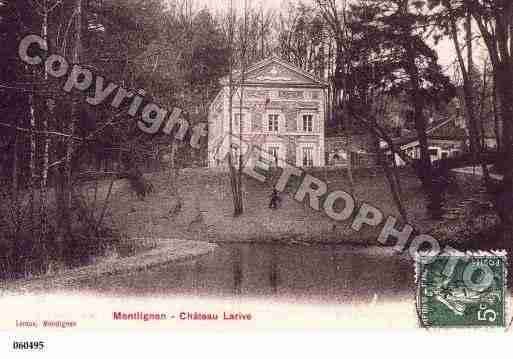 Ville de MONTLIGNON, carte postale ancienne