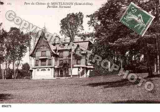 Ville de MONTLIGNON, carte postale ancienne