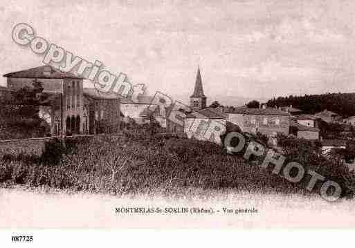 Ville de MONTMELASSAINTSORLIN, carte postale ancienne