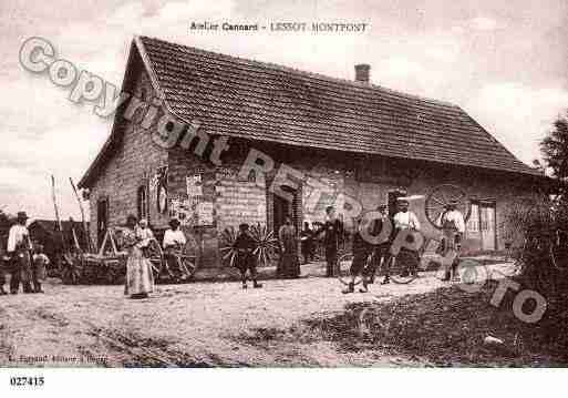 Ville de MONTPONTENBRESSE, carte postale ancienne