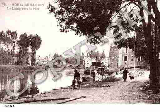 Ville de MORETSURLOING, carte postale ancienne Ville de MORETSURLOING, carte postale ancienne