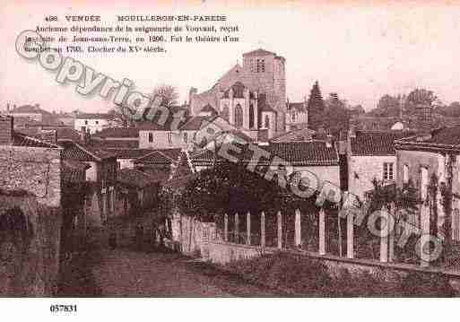 Ville de MOUILLERONENPAREDS, carte postale ancienne