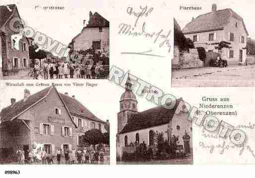 Ville de NIEDERENTZEN, carte postale ancienne