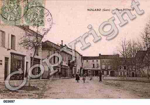 Ville de NOGARO, carte postale ancienne