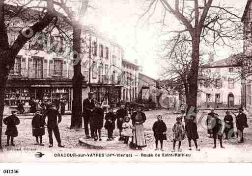 Ville de ORADOURSURVAYRES, carte postale ancienne