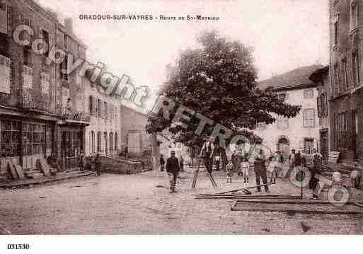 Ville de ORADOURSURVAYRES, carte postale ancienne